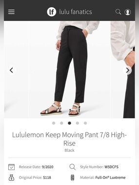 Lululemon Keep Moving Pang 7/8 High-Rise